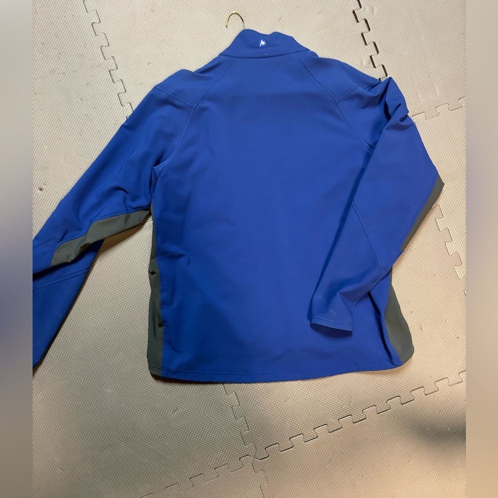 Marmot Men's Blue and Gray Softshell Performance Jacket - Picture 4 of 5